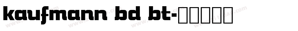 kaufmann bd bt字体转换
